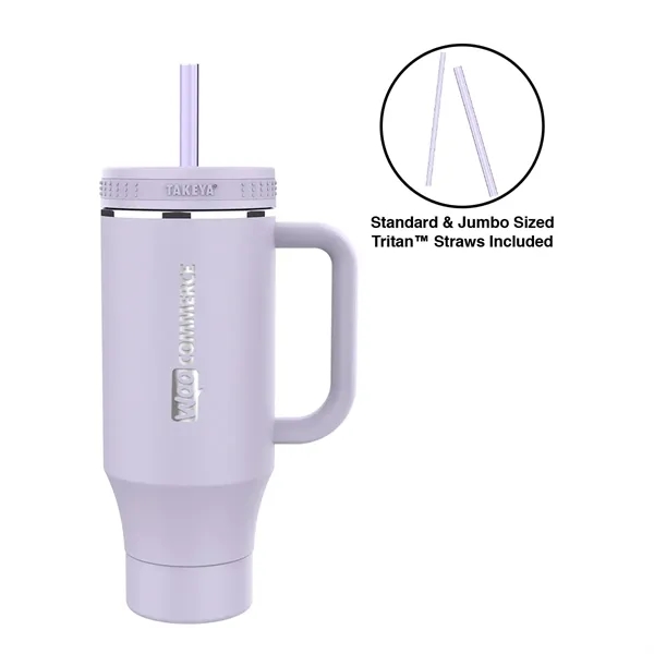 Takeya®  40 oz. Straw Tumbler With Handle, Laser - Premium... from ASI 30270 Aakron Line
