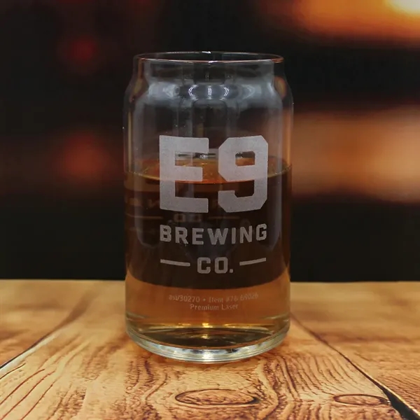 16 oz. Beer Can Glass - USA, Laser, Premium... from ASI 30270 Aakron Line