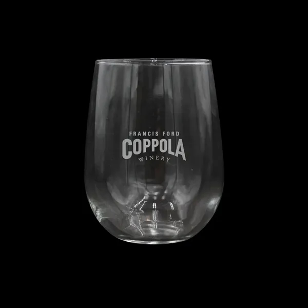 17 oz. Stemless Wine Glass, Laser, Standard... from ASI 30270 Aakron Line