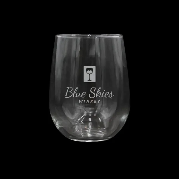 17 oz. Stemless Wine Glass, Laser, Premium... from ASI 30270 Aakron Line