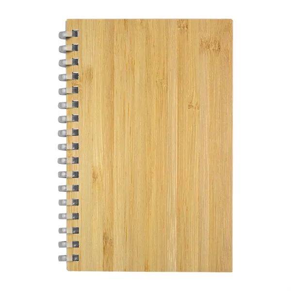 4" X 6" Bamboo Spiral Notebook... from ASI 30208 A P Specialties / AP Specialties