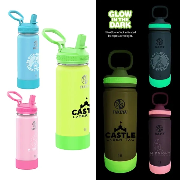 Takeya® 18 oz. Actives Glow in the Dark Bottle... from ASI 30270 Aakron Line