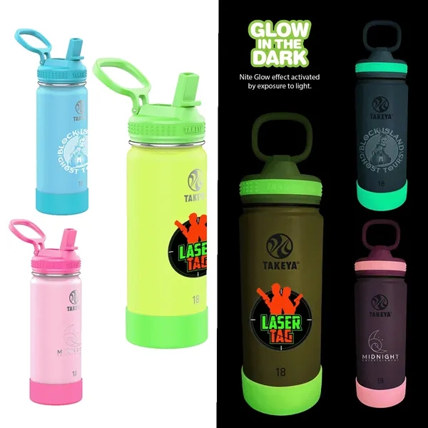 Takeya® 18 oz. Actives Glow in the Dark Bottle... from ASI 30270 Aakron Line