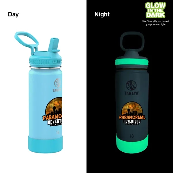 Takeya® 18 oz. Actives Glow in the Dark Bottle, Full Color... from ASI 30270 Aakron Line
