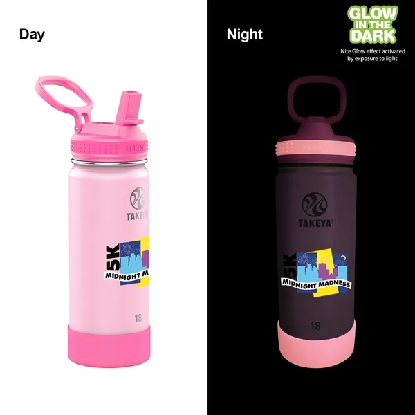 Takeya® 18 oz. Actives Glow in the Dark Bottle, Full Color... from ASI 30270 Aakron Line