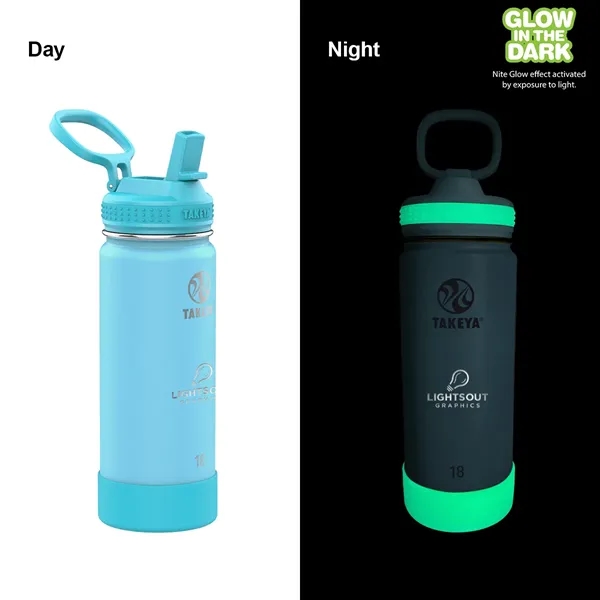 Takeya® 18 oz. Actives Glow in the Dark Bottle, Laser -... from ASI 30270 Aakron Line