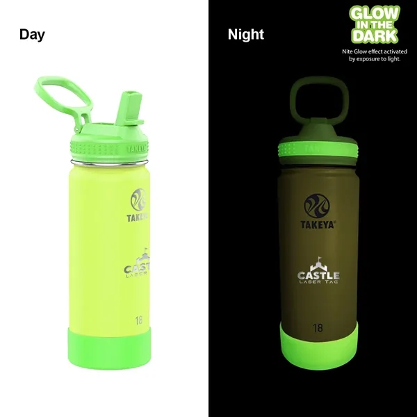 Takeya® 18 oz. Actives Glow in the Dark Bottle, Laser -... from ASI 30270 Aakron Line