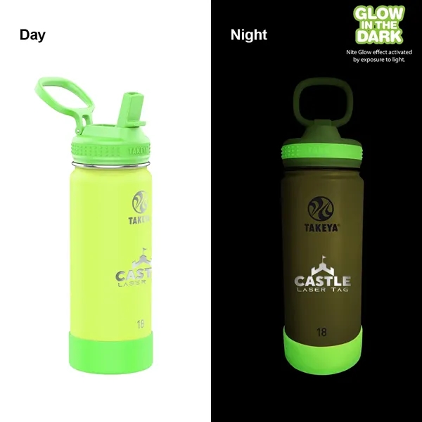 Takeya® 18 oz. Actives Glow in the Dark Bottle, Laser -... from ASI 30270 Aakron Line