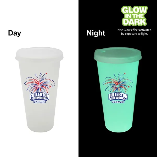 Nite Glow 26 oz. Tumbler with Lid, Full Color Digital... from ASI 30270 Aakron Line