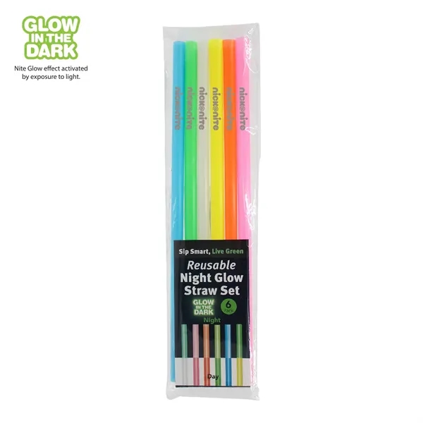 Nite Glow Reusable Straw - 6 Pack... from ASI 30270 Aakron Line
