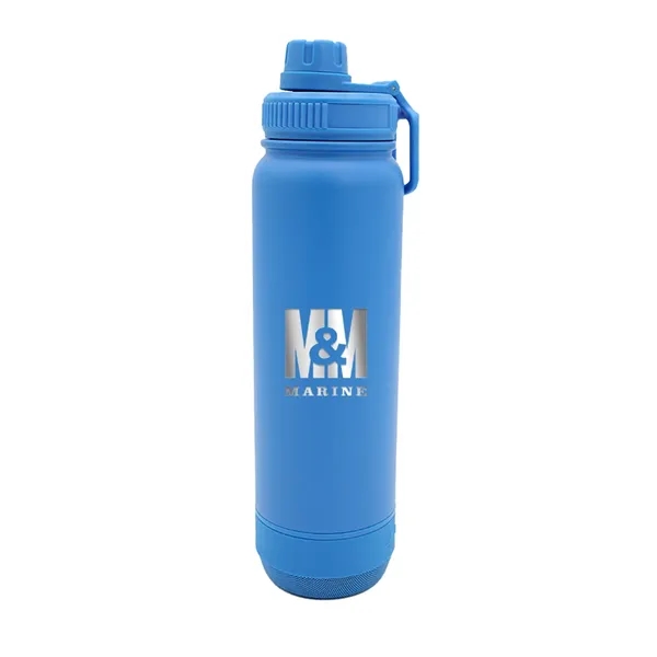 24 oz. Recycled Stainless Speaker Bottle, Laser - Standard... from ASI 30270 Aakron Line