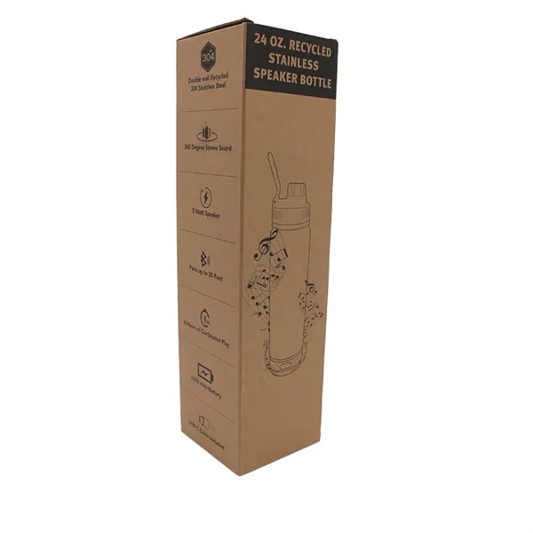 24 oz. Recycled Stainless Speaker Bottle, Laser - Premium... from ASI 30270 Aakron Line