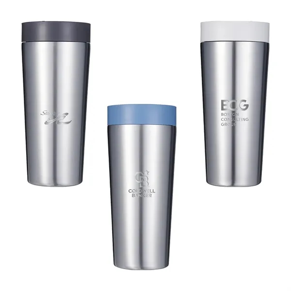 Circular 16 oz. Recycled Stainless Cup, Laser - Standard... from ASI 30270 Aakron Line