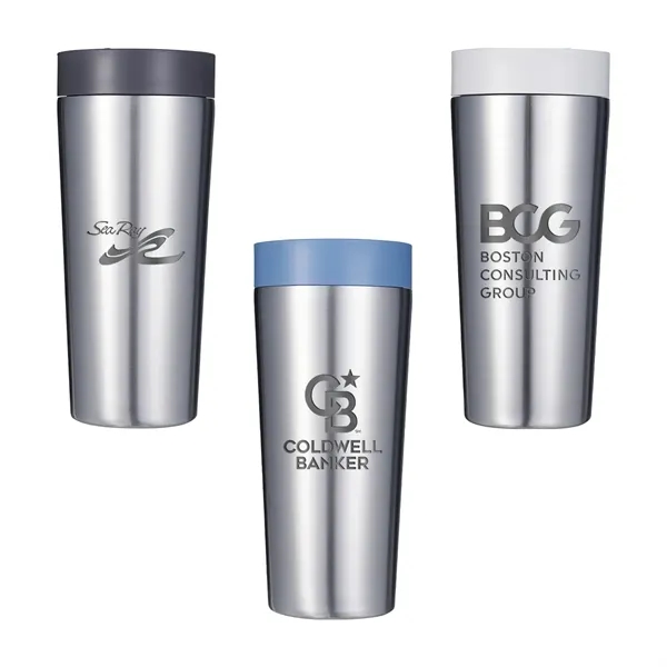 Circular 16 oz. Recycled Stainless Cup, Laser - Premium... from ASI 30270 Aakron Line