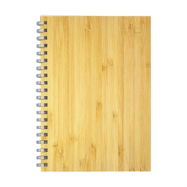 5" X 7" Bamboo Spiral Notebook... from ASI 30208 A P Specialties / AP Specialties