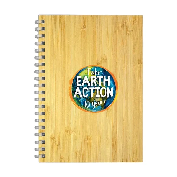 5" X 7" Bamboo Spiral Notebook... from ASI 30208 A P Specialties / AP Specialties