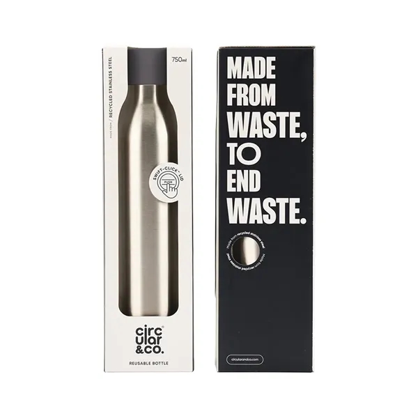 Circular 25 oz. Recycled Stainless Bottle, Full Color Digita... from ASI 30270 Aakron Line