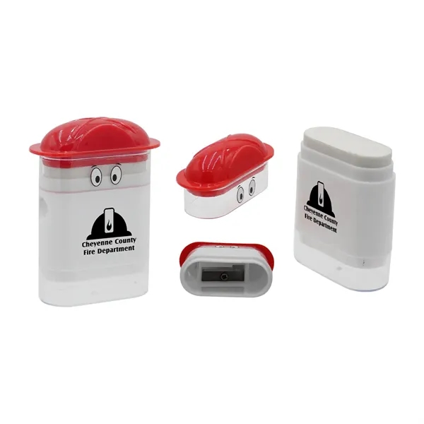 Fire Chief Googly-Eyed Eraser/Sharpener... from ASI 30270 Aakron Line