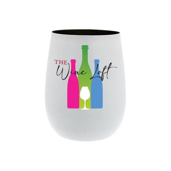 12 oz. Recycled Stainless Wine Glass, Full Color Digital... from ASI 30270 Aakron Line