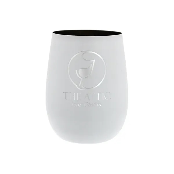 12 oz. Recycled Stainless Wine Glass, Laser, Premium... from ASI 30270 Aakron Line