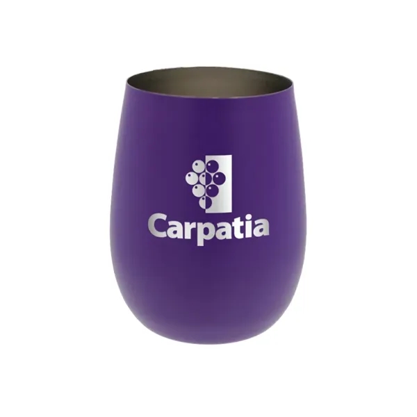 12 oz. Recycled Stainless Wine Glass, Laser, Premium... from ASI 30270 Aakron Line