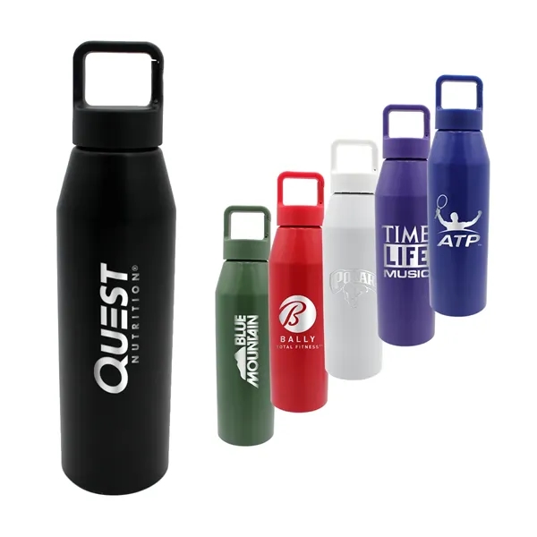 25 oz. Recycled Aluminum Bottle with Carabiner Lid, Laser En... from ASI 30270 Aakron Line