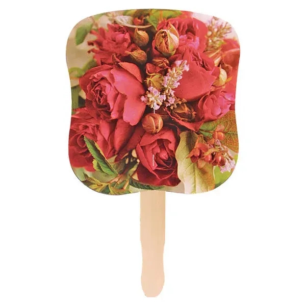 Stock Design Hand Fan-Flower Bouquet, Full Color Digital... from ASI 30270 Aakron Line