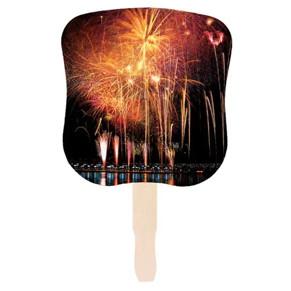 Stock Design Hand Fan-Fireworks, Full Color Digital... from ASI 30270 Aakron Line