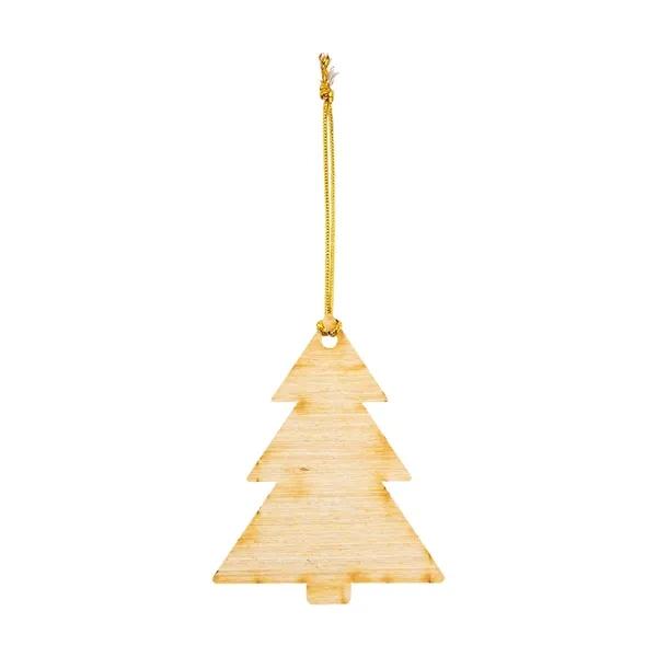 Custom shaped wooden ornament with string for hanging and full color... from ASI 61125 Hit Promotional Products / Hit®