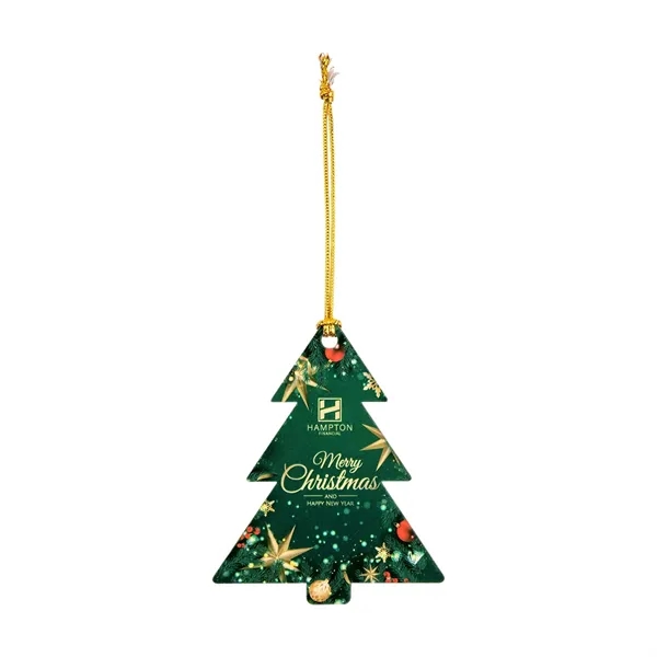 Custom shaped wooden ornament with string for hanging and full color... from ASI 61125 Hit Promotional Products / Hit®