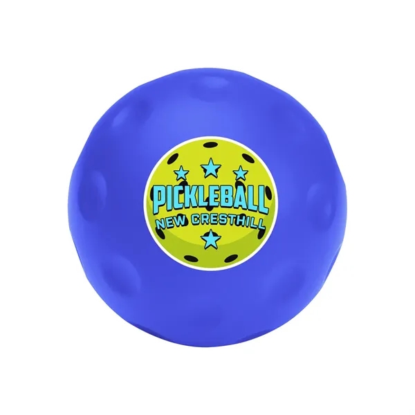 Pickleball stress relief ball made of polyurethane foam.... from ASI 61125 Hit Promotional Products / Hit®