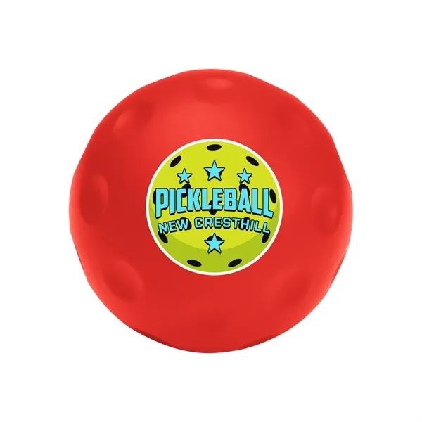 Pickleball stress relief ball made of polyurethane foam.... from ASI 61125 Hit Promotional Products / Hit®