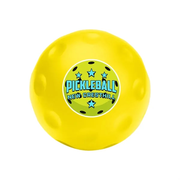 Pickleball stress relief ball made of polyurethane foam.... from ASI 61125 Hit Promotional Products / Hit®