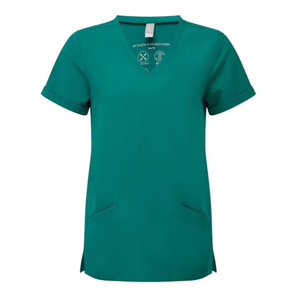 Onna Women's Invincible V-Neck Stretch Scrub Top... from ASI 84358 S&S Activewear