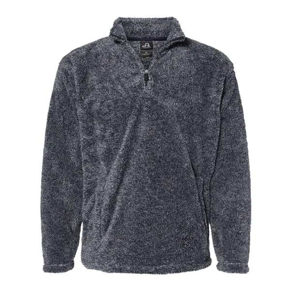 J. America Boundary Shag Frosty Sherpa Quarter-Zip Pullover... from ASI 84358 S&S Activewear