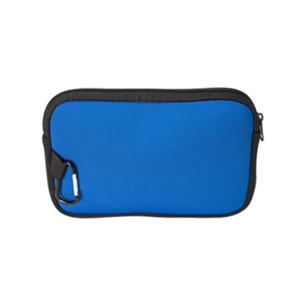 Neoprene accessory pouch with zippered closure and carabiner.... from ASI 79530 Prime Line