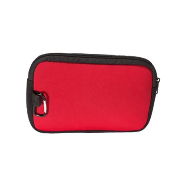 Neoprene accessory pouch with zippered closure and carabiner.... from ASI 79530 Prime Line