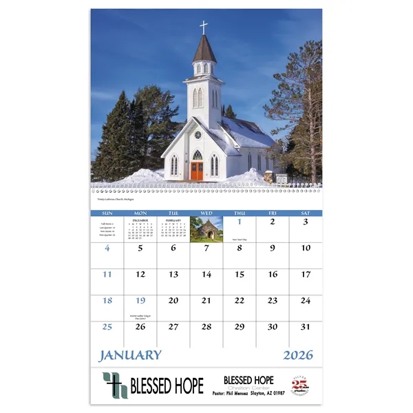Scenic Churches - Spiral... from ASI 40480 Koozie Group / Norwood Triumph Calendar