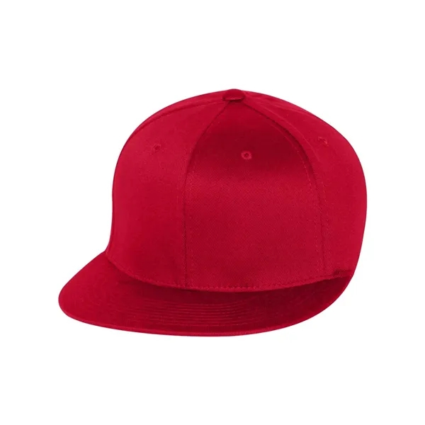 Fitted six panel flat bill baseball cap. Blank.... from ASI 84358 S&S Activewear