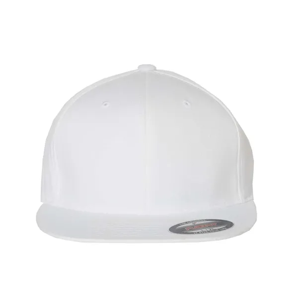 Fitted six panel flat bill baseball cap. Blank.... from ASI 84358 S&S Activewear