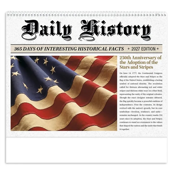 Daily History Spiral... from ASI 40480 Koozie Group / Norwood Triumph Calendar