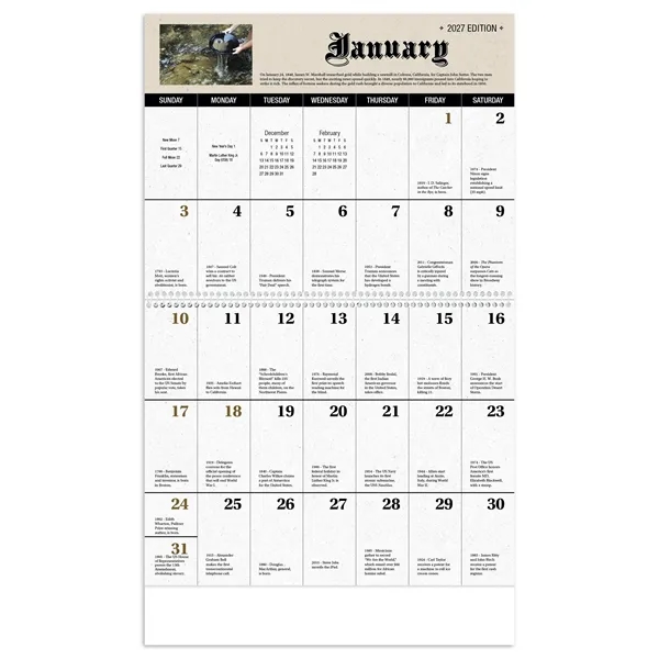 Daily History Spiral... from ASI 40480 Koozie Group / Norwood Triumph Calendar