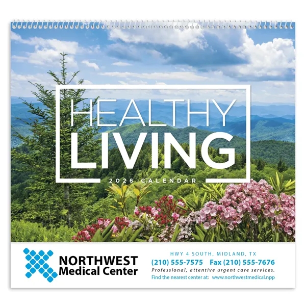 Healthy Living - Spiral... from ASI 40480 Koozie Group / Norwood Triumph Calendar