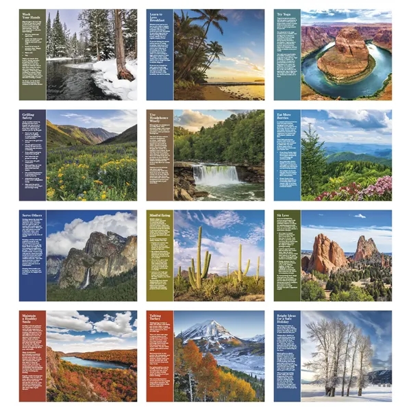 Healthy Living - Spiral... from ASI 40480 Koozie Group / Norwood Triumph Calendar