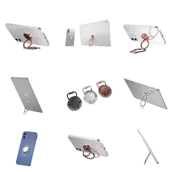 Rotating metal finger ring phone stand plus laser engraving on 1... from ASI 37218 Athena Promo (tm)