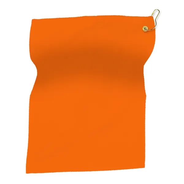 15" x 18" Hemmed Terry/ Velour Rally Towel with Grommet and... from ASI 40480 Koozie Group