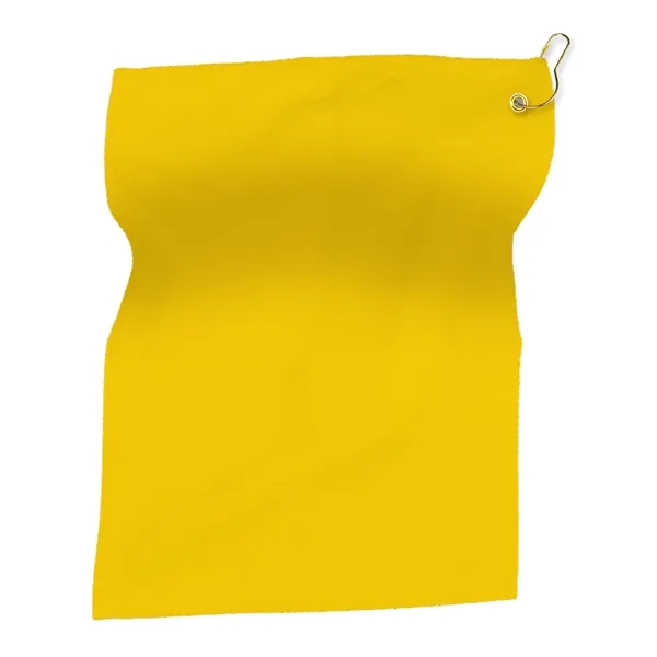 15" x 18" Hemmed Terry/ Velour Rally Towel with Grommet and... from ASI 40480 Koozie Group