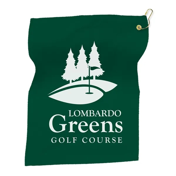 15" x 18" Hemmed Terry/ Velour Rally Towel with Grommet and... from ASI 40480 Koozie Group