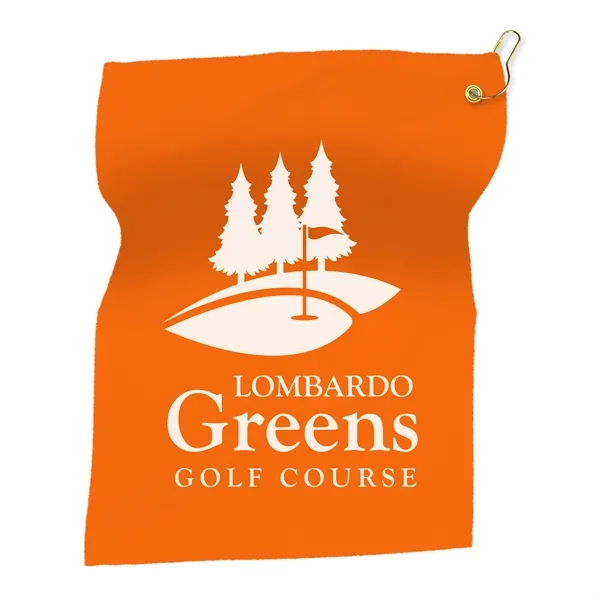 15" x 18" Hemmed Terry/ Velour Rally Towel with Grommet and... from ASI 40480 Koozie Group