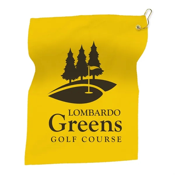 15" x 18" Hemmed Terry/ Velour Rally Towel with Grommet and... from ASI 40480 Koozie Group